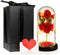 Preserved Red Rose in Glass Dome with Earring